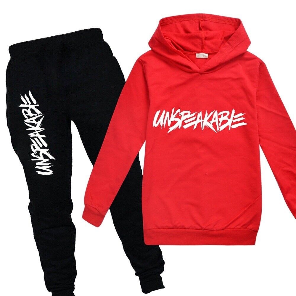 Unspeakable YouTuber Red & Black Track Suit